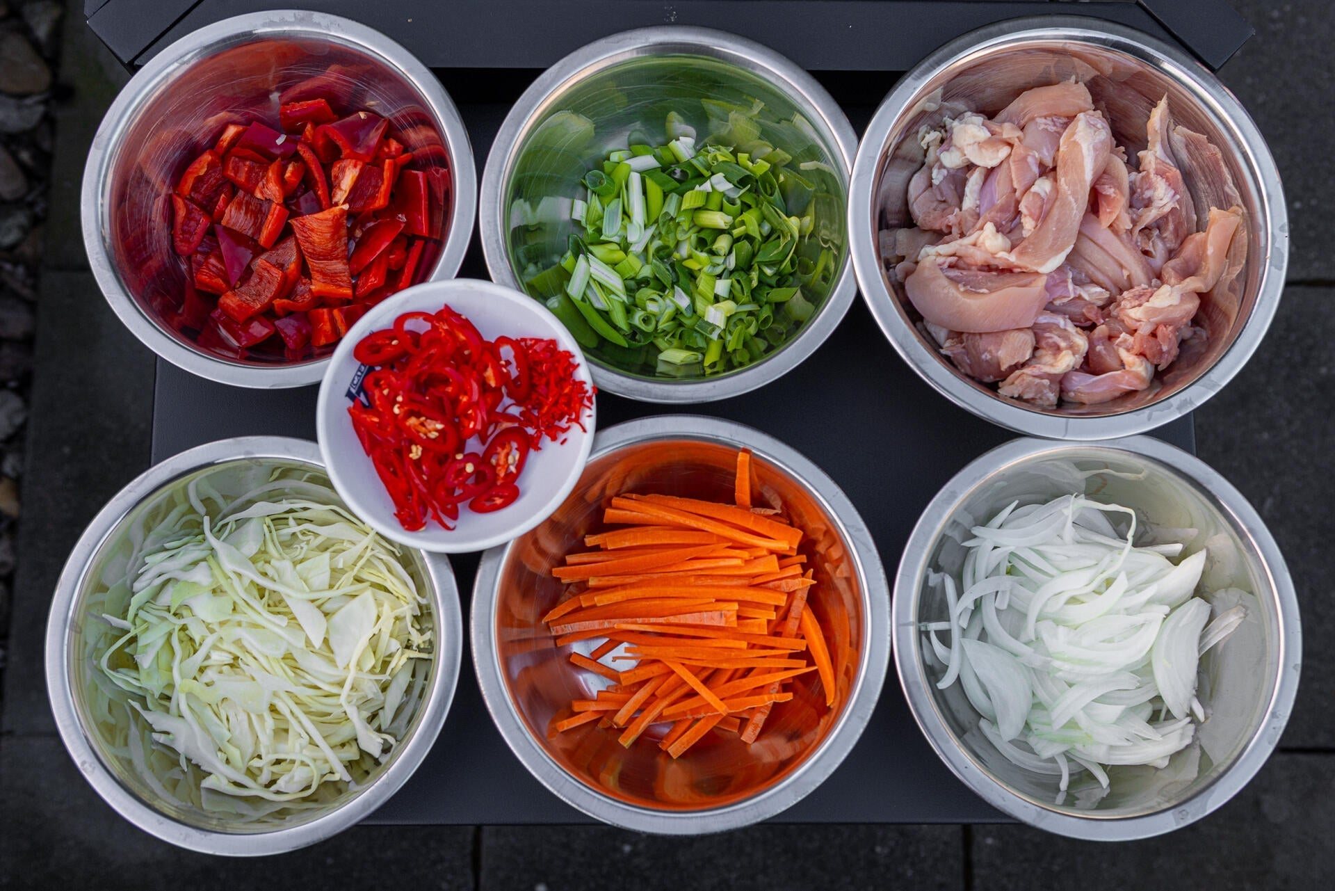 Chicken Thigh Noodle Stir-Fry with Veggies - HOT WOK