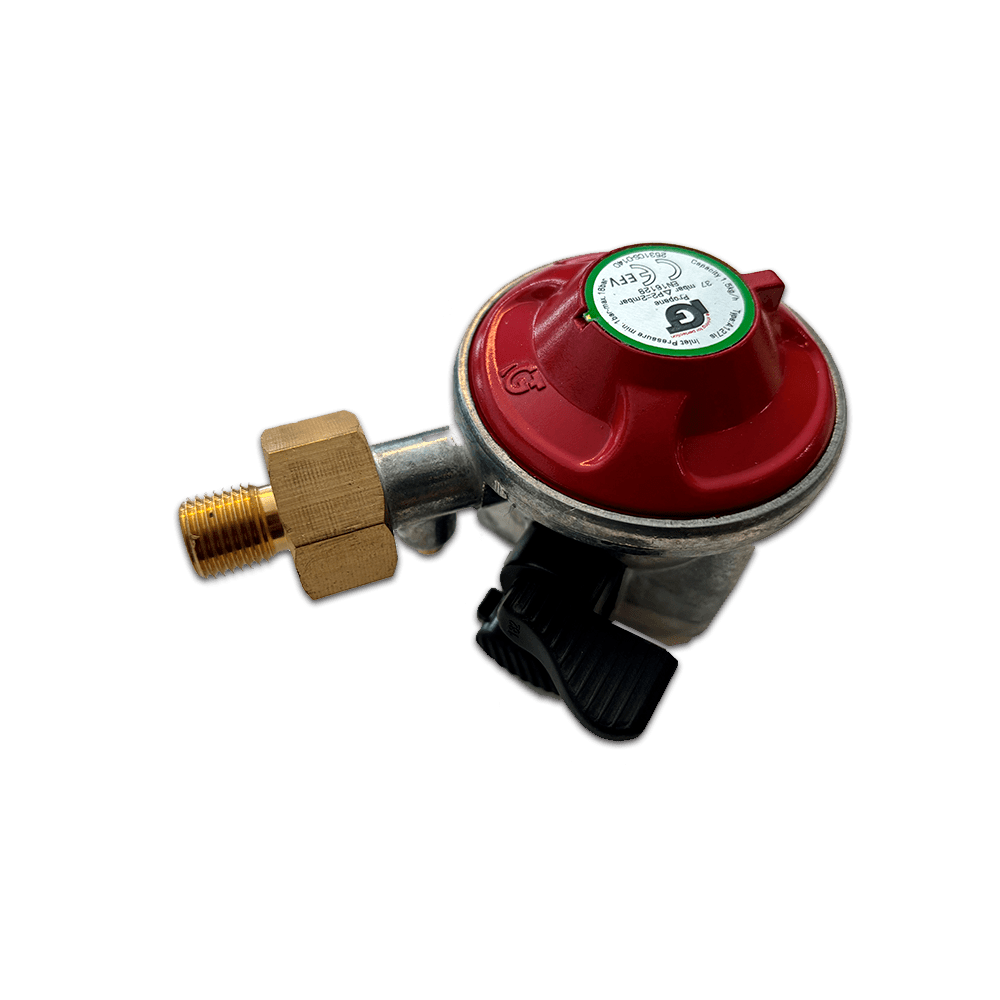 Gas Regulator 37 mBar kit with hose - UK - HOT WOK