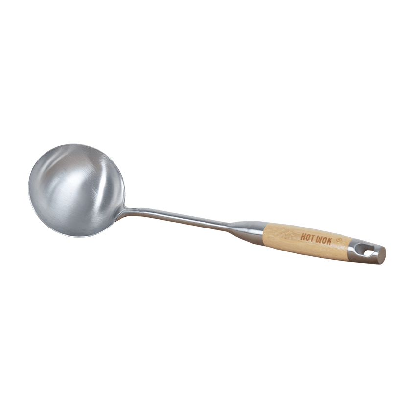 HOT WOK Schöpfkelle aus Edelstahl für Saucen, Suppen und Currys